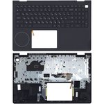 Клавиатура (топ-панель) для ноутбука Dell Vostro 3515-5456 черная с черным ...