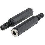 392598, Audio Connector, Socket, Stereo, Straight, 6.35 mm, Pack of 10 pieces