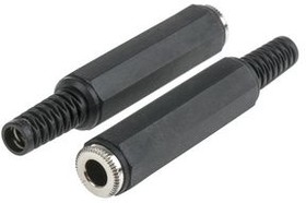 392598, Audio Connector, Socket, Stereo, Straight, 6.35 mm, Pack of 10 pieces