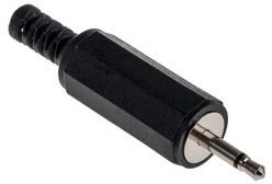 392560, Audio Connector, Plug, Mono, Straight, 2.5 mm, Pack of 10 pieces