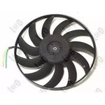 0030140001, Вентилятор радиатора (385 mm, без рамки, w/o socket) AUDI A4 ...