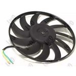 0030140001, Вентилятор радиатора (385 mm, без рамки, w/o socket) AUDI A4 ...