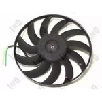 0030140001, Вентилятор радиатора (385 mm, без рамки, w/o socket) AUDI A4 ...