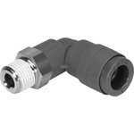 QSL-V0-1/8-8, Elbow Threaded Adaptor, R 1/8 Male to Push In 8 mm ...