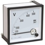 Вольтметр Э47 72х72мм 500В кл. точн. 1.5 IEK IPV10-6-0500-E
