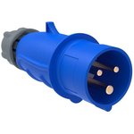 PSN01-032-3, Portable Plug SSI-023 32A-6H/200-250V 2P+PE IP44 MAGNUM IEC