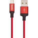 USB кабель HOCO X14 Times Speed Micro Charging Cable (L=1M) (черный с красным)