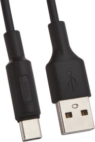 Фото 1/2 USB кабель HOCO X25 Soarer Charging Data Cable For Type-C (L=1M) (черный)
