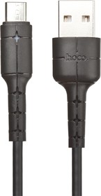 Фото 1/2 USB кабель HOCO X30 Star Charging Data Cable For Micro USB (L=1,2M) (черный)