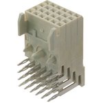 5536511-1, High Speed / Modular Connectors 24P 4 ROW SIGNAL PRESS FIT RT ANGLE