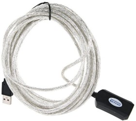 Фото 1/6 Удлинительный активный кабель-адаптер USB2.0-repeater Am-Af, 5м VUS7049-5M