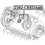 2282-CEEDA46, Ступица задняя