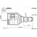 TYIP-5001, ШРУС внутренний левый 23x35x20