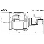 tyiu-lc100, Шрус внутренний 30x47x30 TOYOTA LC100 1998-2007