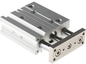 Фото 1/4 MGPM20TF-50Z, Pneumatic Guided Cylinder - 20mm Bore, 50mm Stroke, MGP Series, Double Acting