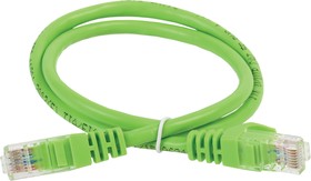 Патч-корд ITK PC02-C5EUL-2M UTP вилка RJ-45-вилка RJ-45 кат.5е 2м зеленый LSZH (уп.:1шт)