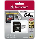 TS64GUSDXC10V, Флеш карта microSD 64GB Transcend microSDXC Class 10 (SD адаптер) ,MLC