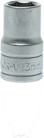Фото 1/2 M1205136-C, 1/2 in Drive 13mm Standard Socket, 6 point, 38 mm Overall Length