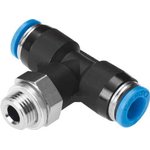 QST-G1/4-12, Tee Threaded Adaptor, Push In 12 mm to Push In 12 mm ...