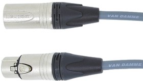 401-026-081, Male 5 Pin XLR to Female 5 Pin XLR Cable, Grey, 3m