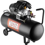 Компрессор WESTER WK2200/100PRO поршневой масляный, 2200 Вт, 330л/мин, 8бар