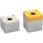 CCS03YW01, Control Switch Enclosure CCS 70x70x74mm Grey / Yellow ABS IP65