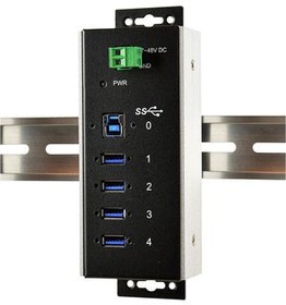 EX-1185HMVS-WT, Industrial USB Hub, 4x USB-A Socket, 3.0, 5Gbps