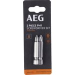 Биты 2 шт, РН1, 50 мм AEG ASDPH1502 4932479524