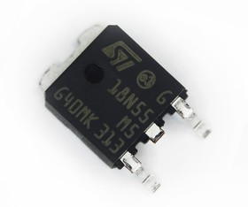 Фото 1/3 STD18N55M5, Транзистор, MDmesh V, N-канал, 550 В, 0.18 Ом, 13 А [D-PAK]