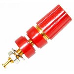 BU-P3770-2, 15A, Red Binding Post With Tellurium Copper Contacts and Gold Plated ...