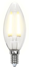 Фото 1/4 LED-C35-6W/WW/E14/FR PLS02WH Лампа светодиодная. Форма свеча, матовая. UL-00000305