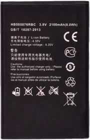 Фото 1/2 Аккумулятор / батарея HB505076RBC для Huawei Ascend G710, Huawei A199, Huawei G610, Huawei G700, Huawei Y600, Huawei Y3 II LUA-U22, Huawei Y