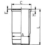 89588110, Гильза цилиндра FRM/FPM WET CYLINDER LINER RVI 123