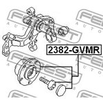 2382GVMR, Ступица в сборе с подшипником VW GOLF V 03-08