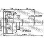 2410-DUSTAWD, Шрус наружный 35x52.6x25