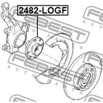 2482-LOGF, 2482-LOGF_ступица колеса передняя!\ Renault Logan/Sandero 1.4-1.6 04