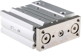 Фото 1/2 MGPM25TF-50Z, Pneumatic Guided Cylinder - 25mm Bore, 50mm Stroke, MGP Series, Double Acting