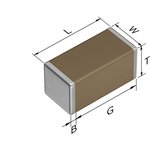 100nF Multilayer Ceramic Capacitor MLCC, 100V dc V, ±10% , SMD