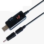 KWS-912V Повышающий кабель-конвертер USB to 5.5×2.1мм с дисплеем и ...