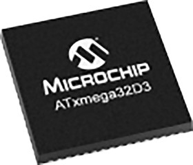Фото 1/3 ATXMEGA32D3-AU, 8bit AVR Microcontroller, ATmega, 32MHz, 32 kB Flash, 64-Pin TQFP