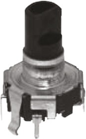Фото 1/2 EC12D1564404, 15 Pulse Incremental Mechanical Rotary Encoder with a 5.975 mm Flat Shaft (Not Indexed), Through Hole