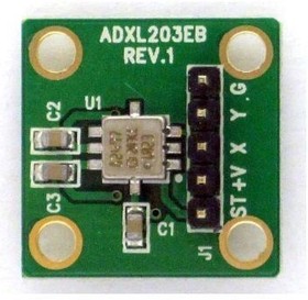 Фото 1/2 ADXL203EB, Acceleration Sensor Development Tools Precision 1.7 g, 5 g, 18 g Dual-Axis iMEMS Accelerometer
