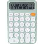 Калькулятор настольный КОМП. Deli EM124, 12-р, батар., 158х105мм, зеленый