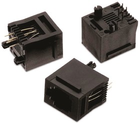 615004144121, Modular Connectors / Ethernet Connectors WR-MJ 6P4C THT Verti ModularJack