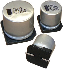 AFK107M25E16T-F, Aluminum Electrolytic Capacitors - SMD 25V 100uF 8X6.2 AEC-Q200