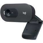 960-001364, Logitech HD Webcam C505 Black, Веб-камера