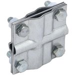 ZGC13-11-1-16-40 , Grounding clamp cruciform strip/rod- strip/rod galvanized steel
