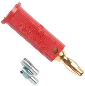 2944-2, Test Plugs & Test Jacks MINI BANANA PLUG (RED)