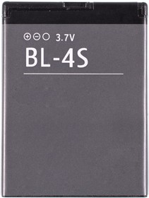Фото 1/3 Аккумулятор / батарея BL-4S для Nokia 7600, 2680 slide, 3600 slide, 3710 fold, 6208 Classic, 7020, 7100 Supernova, 610, X3-02