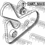 2487-MAS, Ролик натяжной